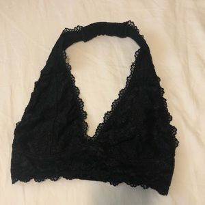 Aritzia Talula Black Lace Plunge Bralette NWOT
